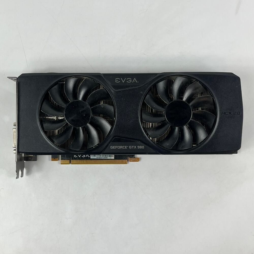 EVGA GeForce GTX 980 4GB ACX 2.0 GPU For Parts or Repair No Display